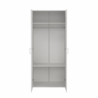 Space Wardrobe with 2 Doors-White