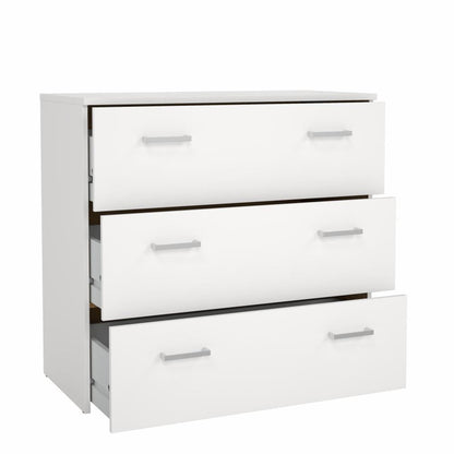 Space Chest 3 Drawers- White