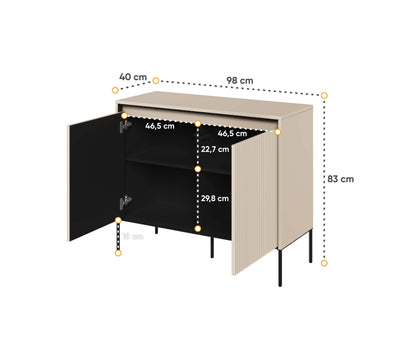 Taylor 2 Door Sideboard Cabinet - Beige