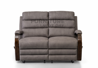 Tallaght 3+2 Fabric Manual Recliner - Grey