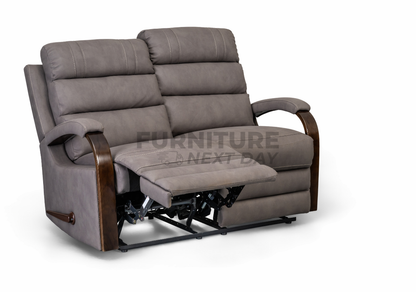 Tallaght 3+2 Fabric Manual Recliner - Grey