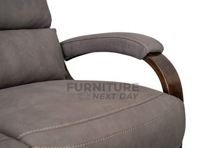 Tallaght 3+2 Fabric Manual Recliner - Grey