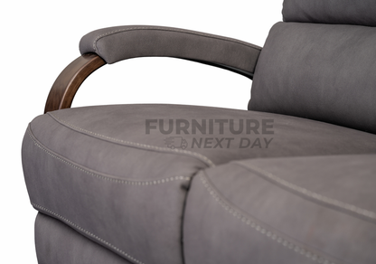 Tallaght 3+2 Fabric Manual Recliner - Grey