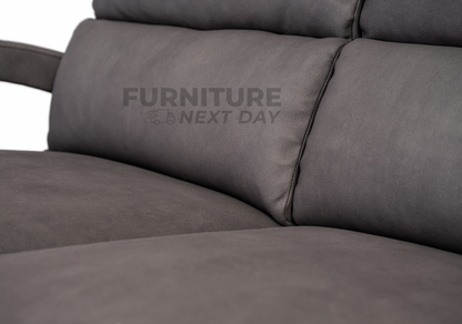 Tallaght 3+2 Fabric Manual Recliner - Grey