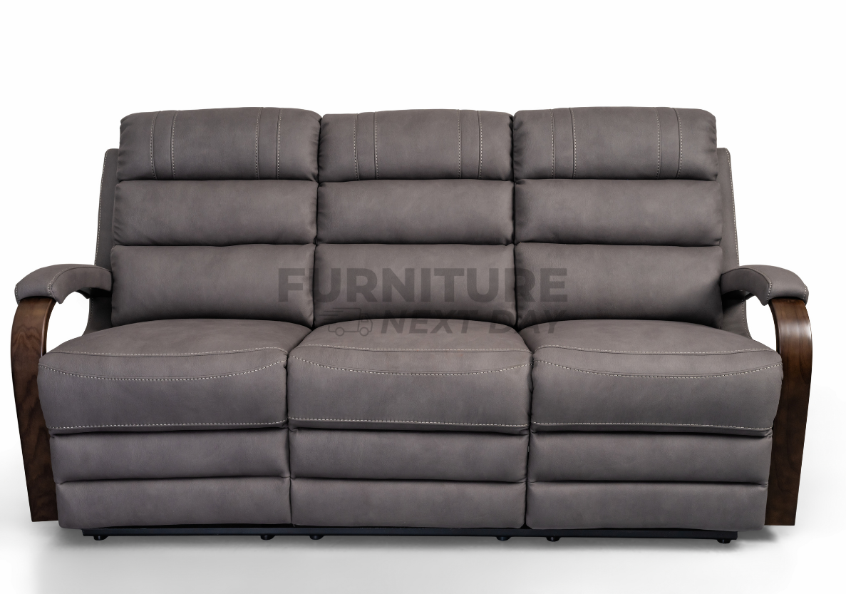 Tallaght 3+2 Fabric Manual Recliner - Grey