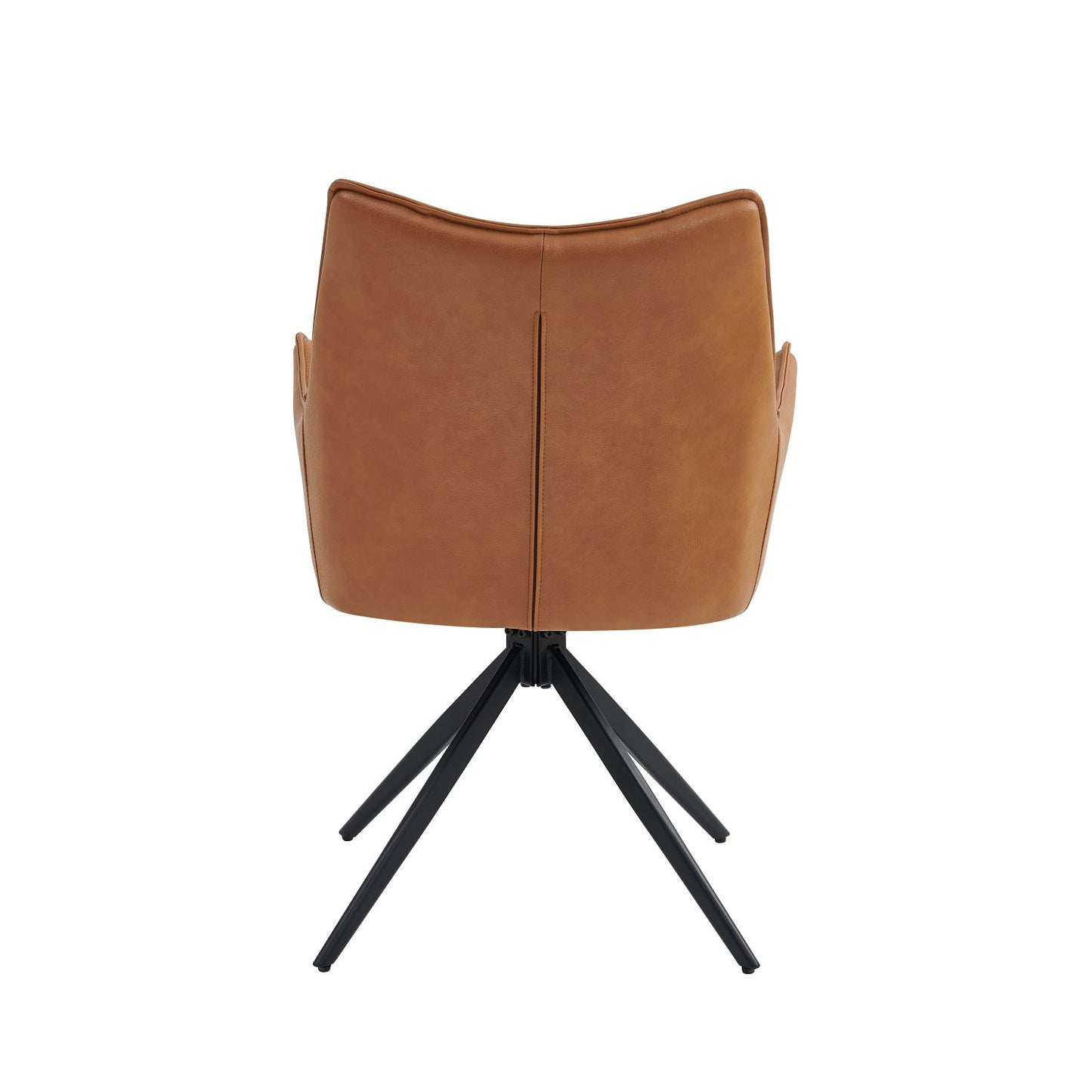 Vnvita Dining Chair Set of 2, Tan with Black Leg