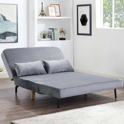 Lawson Double Futon Sofa Bed - Grey Velvet
