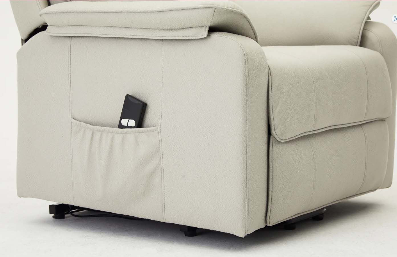 Meadow Electric Lift and Tilt Recliner - Light Grey