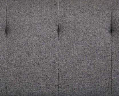 Kenton 3 Seater Clic Clac Sofa Bed - Charcoal Grey Tufted Back