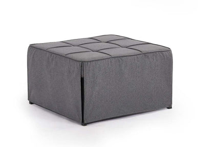 Oillie 1 Seater Fabric Ottoman Sofa Bed - Dark Grey
