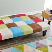 Georgia 3 Seater Fabric Sofa Bed - Multi Coloured