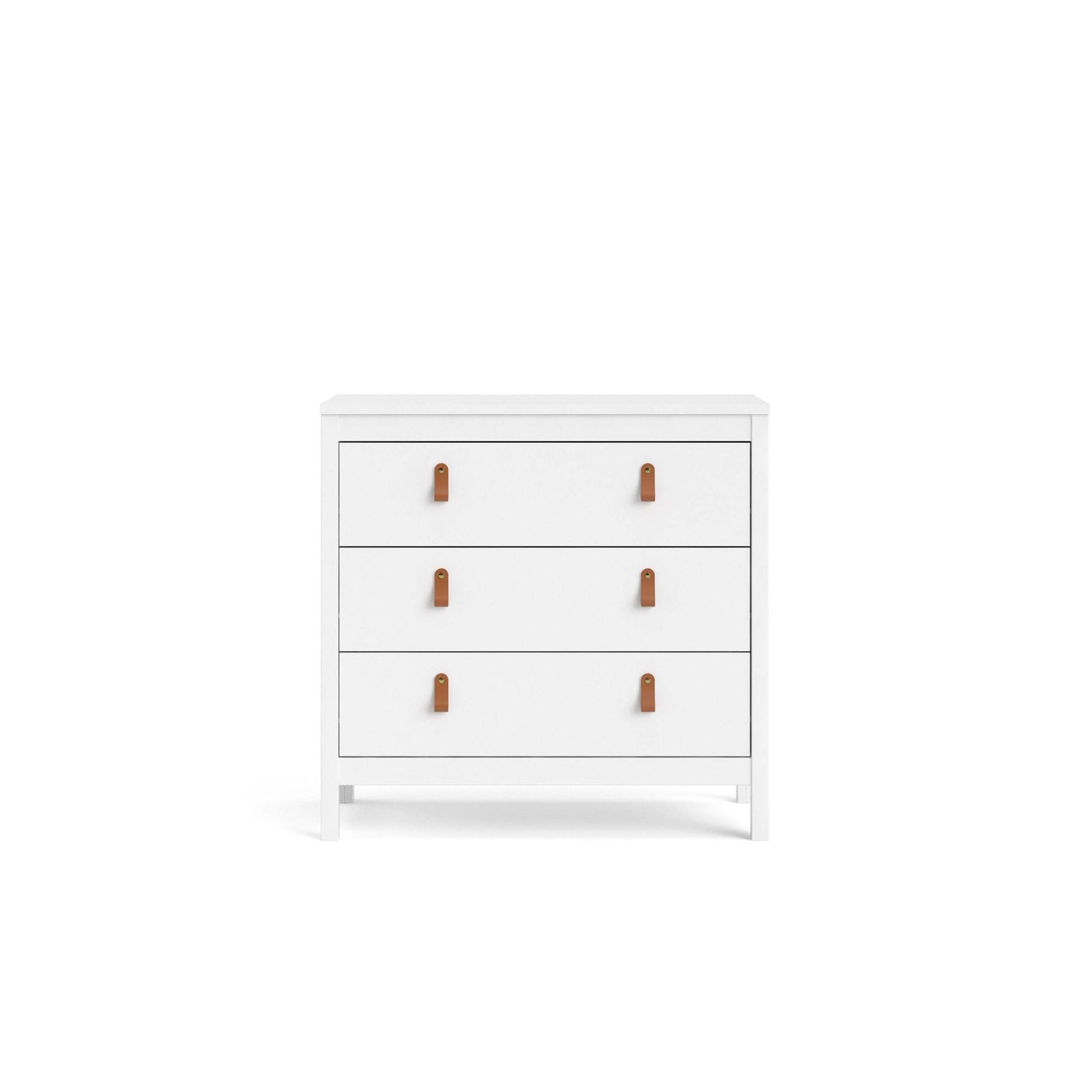 Madrid 3 Drawer Chest - White