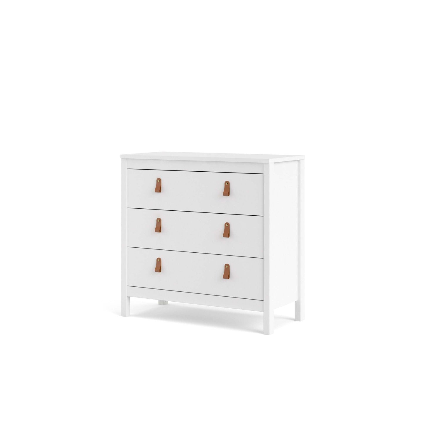 Madrid 3 Drawer Chest - White
