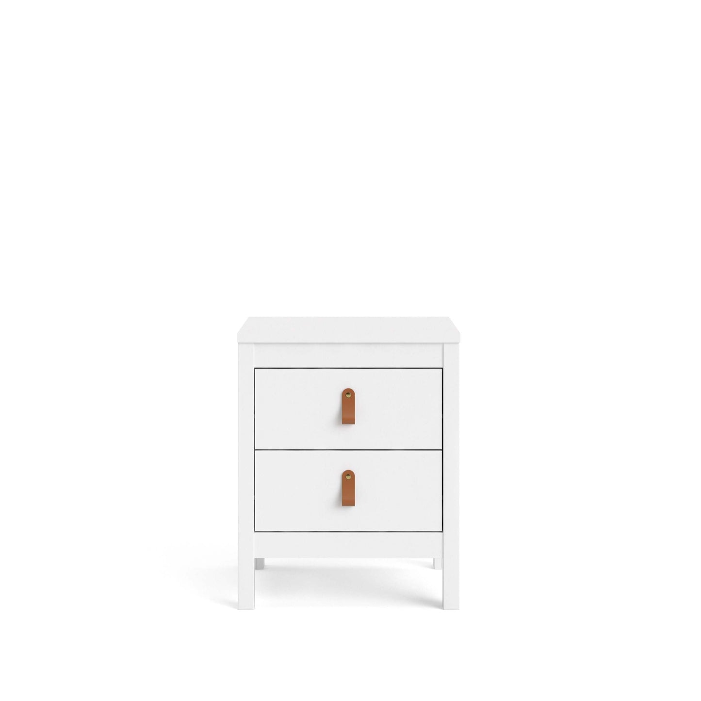 Madrid 2 Drawer Nightstand - White