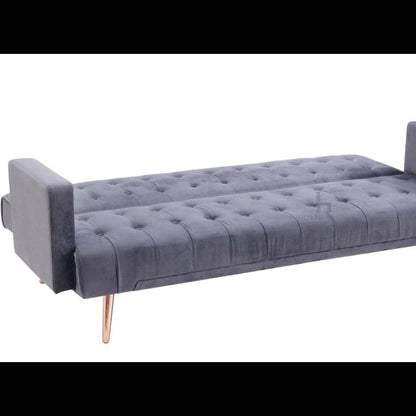 Salisbury 3 Seater Sofa Bed - Grey Velvet