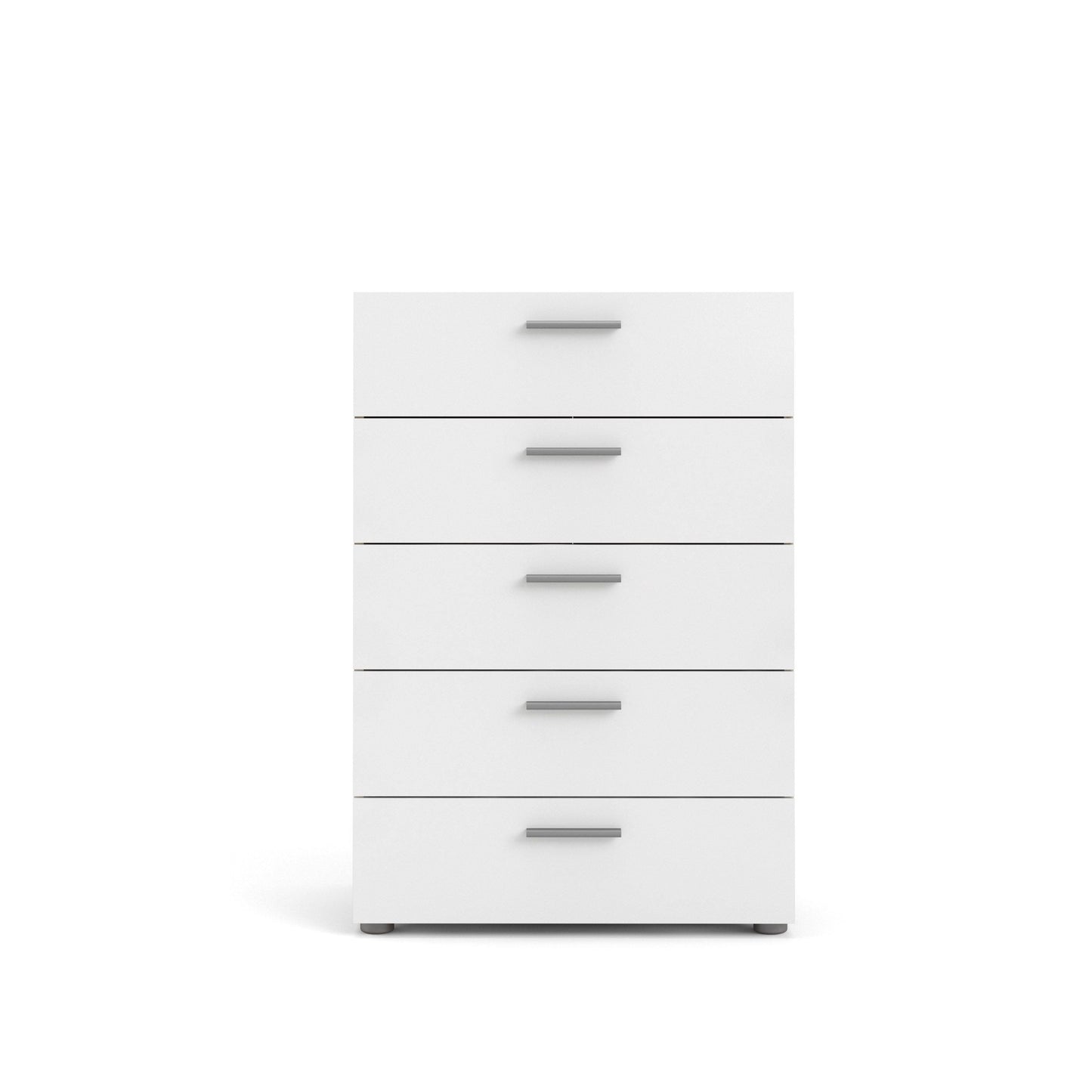 Pepe Chest of 5 Drawers - Oak with white high gloss