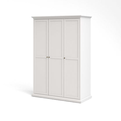 Paris Wardrobe with 3 Doors - White