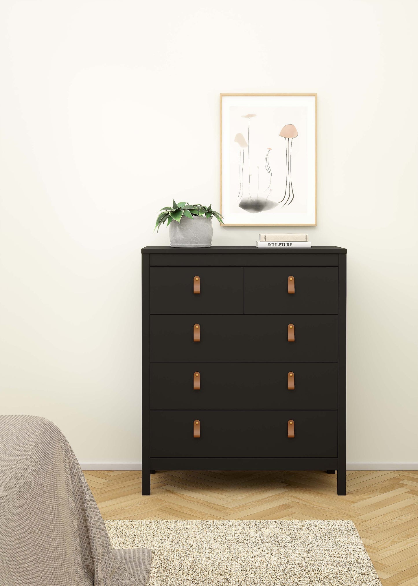 Madrid 3+2 Chest - Black