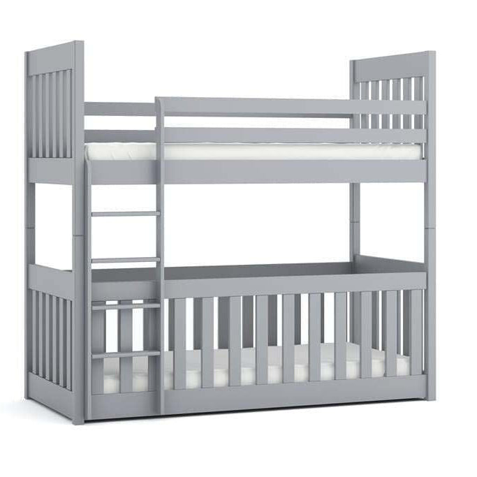 Cris Bunk Bed with Cot Bed - Grey Matt