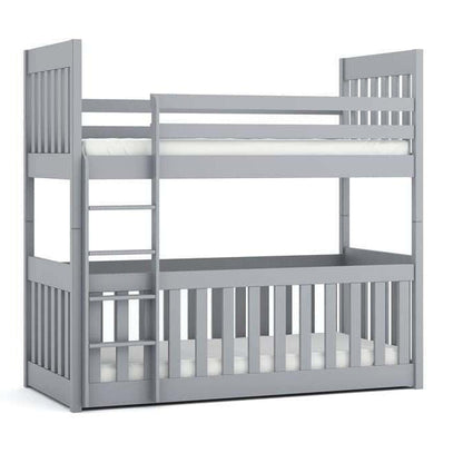 Cris Bunk Bed with Cot Bed - Grey Matt