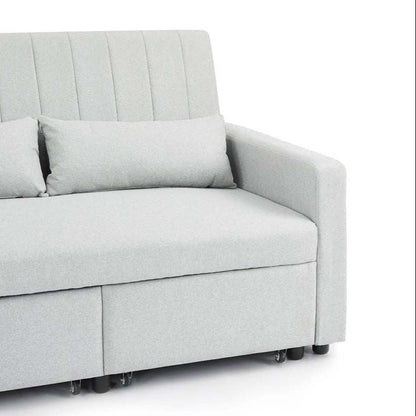 grey velvet sofa bed 
