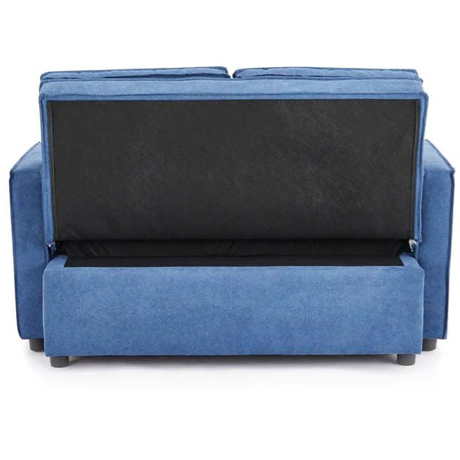 Sandhurst 2 Seater Pull Out Sofa Bed Linen Fabric- Blue