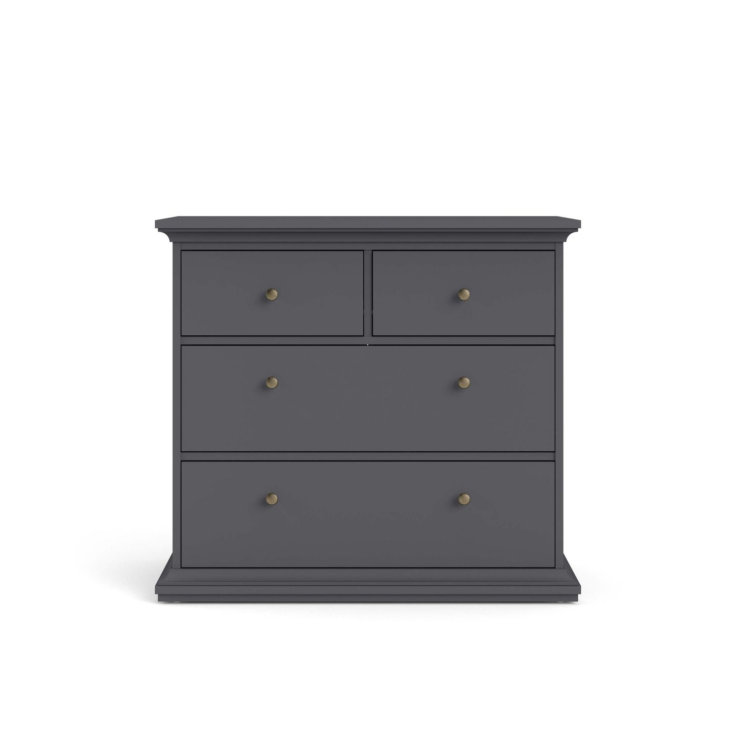 Paris Chest of 4 Drawers - Grey