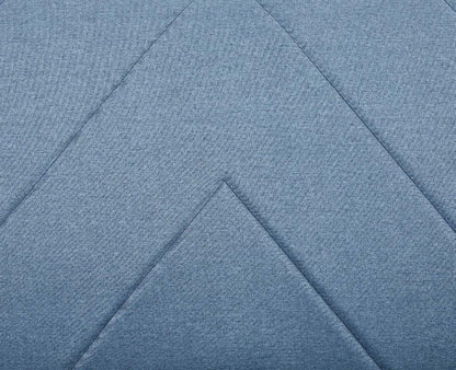 Alexs 3 Seater Fabric Clic-Clac Sofa Bed - Blue Chevron Design
