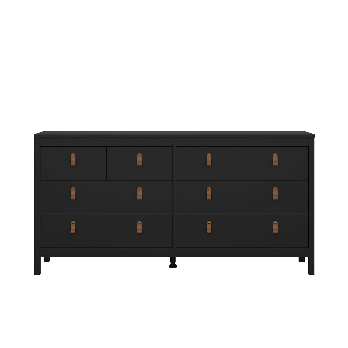 Madrid Double Dresser 4+4 Drawers - Black