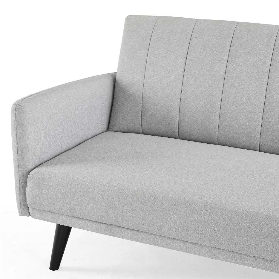 Ethan L Shape Fabric Sofa Bed - Light Grey