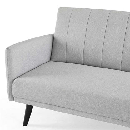 Ethan L Shape Fabric Sofa Bed - Light Grey