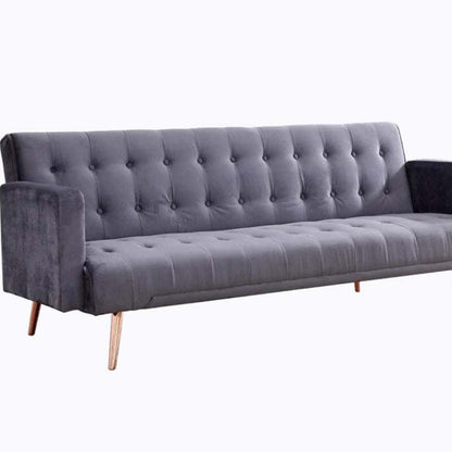 Salisbury 3 Seater Sofa Bed - Grey Velvet