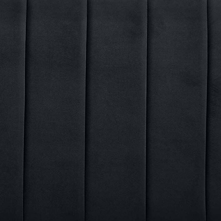 Anglia 3 Seater Storage Sofa Bed with Pull Out Chaise - Black Velvet fabric