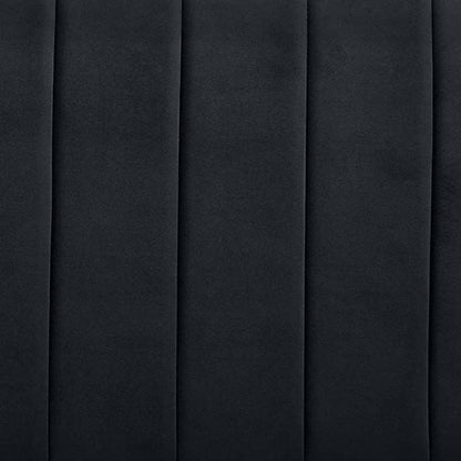 Anglia 3 Seater Storage Sofa Bed with Pull Out Chaise - Black Velvet fabric