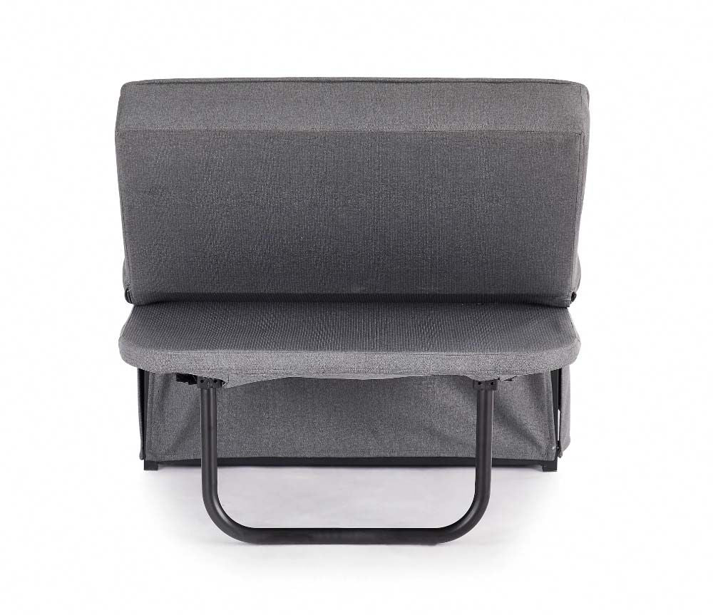 Oillie 1 Seater Fabric Ottoman Sofa Bed - Dark Grey