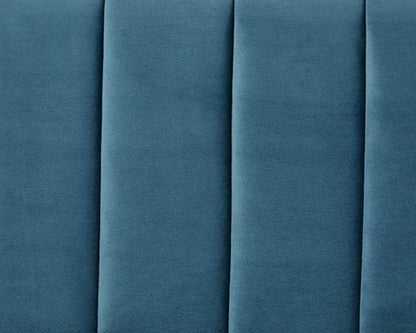 Griffen 2 Seater Fabric Sofa - Blue Velvet