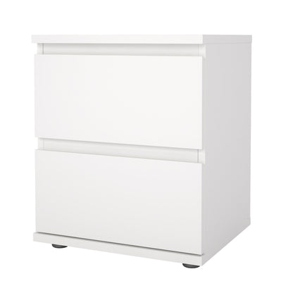 Nova 2 Drawer Bedside- White