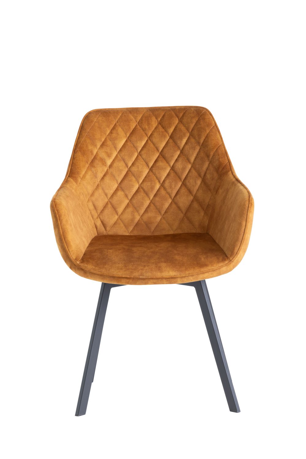 Vnvita Dining Chair Set of 2, Gold with Black Leg