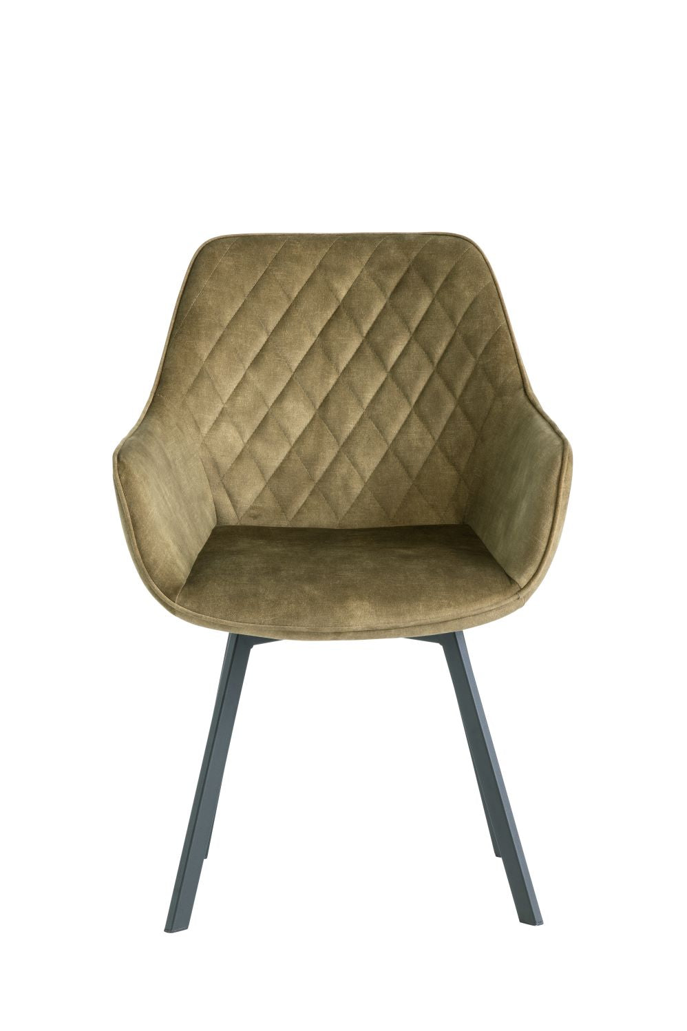 Vnvita Dining Chair Set of 2, Green Velvet with Black Leg